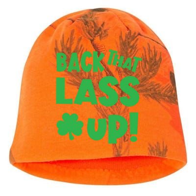 Back That Lass Up Funny St Patricks Day Gift Kati - Camo Knit Beanie