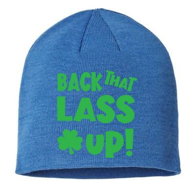 Back That Lass Up Funny St Patricks Day Gift Sustainable Beanie