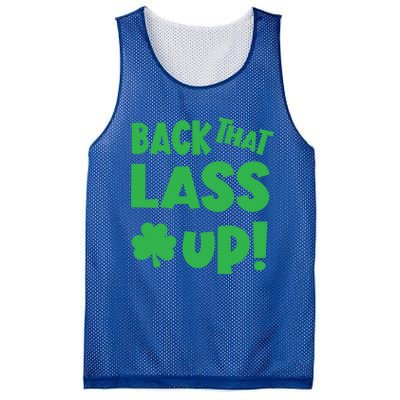 Back That Lass Up Funny St Patricks Day Gift Mesh Reversible Basketball Jersey Tank