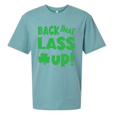 Back That Lass Up Funny St Patricks Day Gift Sueded Cloud Jersey T-Shirt