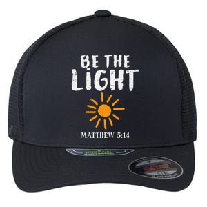 Be The Light Sun Matthew 514 Bible Christian Flexfit Unipanel Trucker Cap