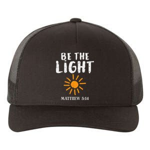 Be The Light Sun Matthew 514 Bible Christian Yupoong Adult 5-Panel Trucker Hat