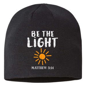 Be The Light Sun Matthew 514 Bible Christian Sustainable Beanie