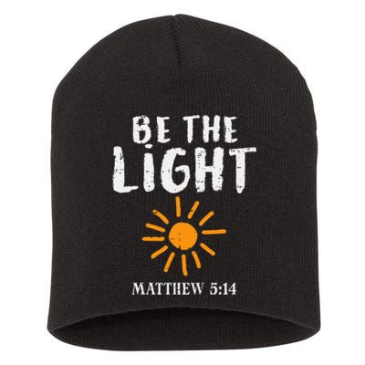 Be The Light Sun Matthew 514 Bible Christian Short Acrylic Beanie