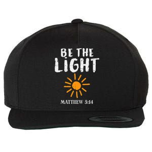 Be The Light Sun Matthew 514 Bible Christian Wool Snapback Cap