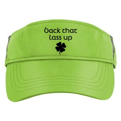 Back That Lass Up St Patrick's Day Cute Gift Adult Drive Performance Visor