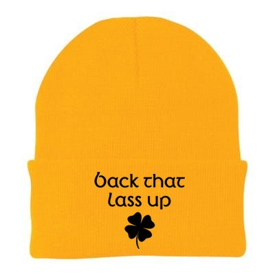 Back That Lass Up St Patrick's Day Cute Gift Knit Cap Winter Beanie