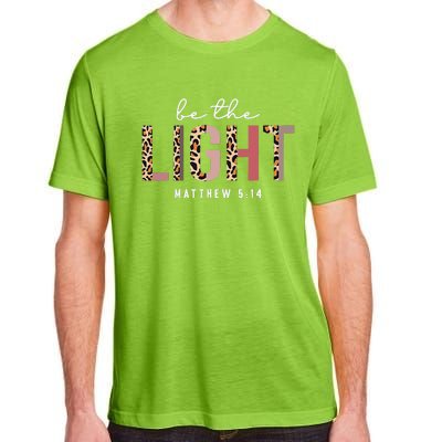 Be The Light Faith Jesus Christian Boho Leopard Cheetah Adult ChromaSoft Performance T-Shirt