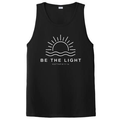 Be The Light Faith Religious Jesus Christian PosiCharge Competitor Tank