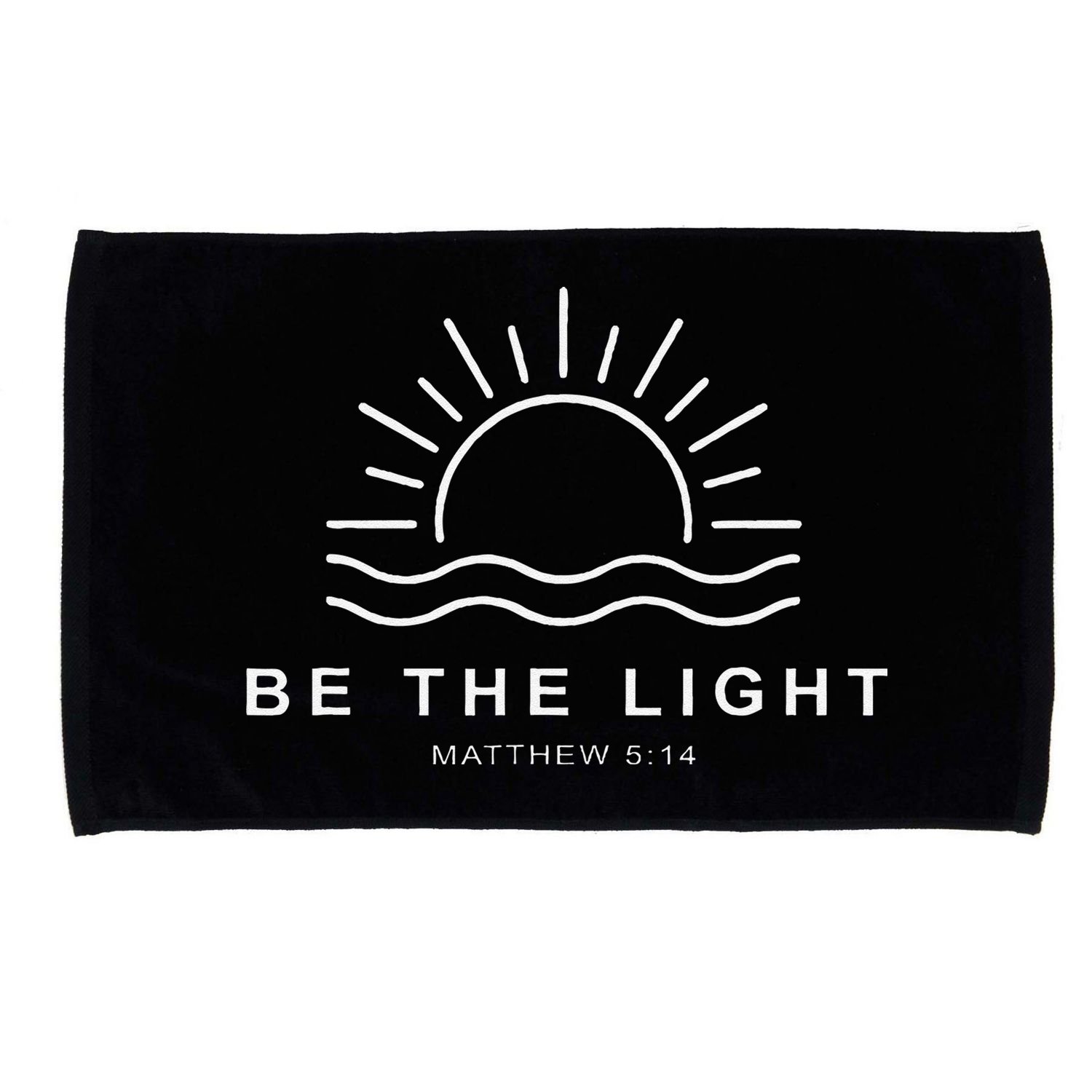 Be The Light Faith Religious Jesus Christian Microfiber Hand Towel