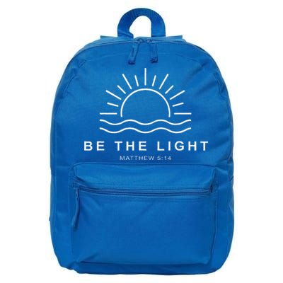Be The Light Faith Religious Jesus Christian 16 in Basic Backpack