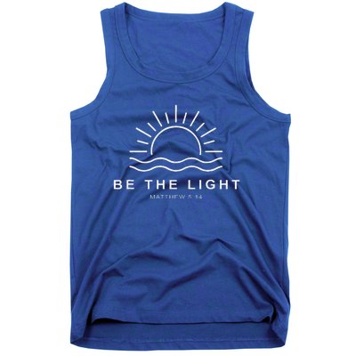 Be The Light Faith Religious Jesus Christian Tank Top