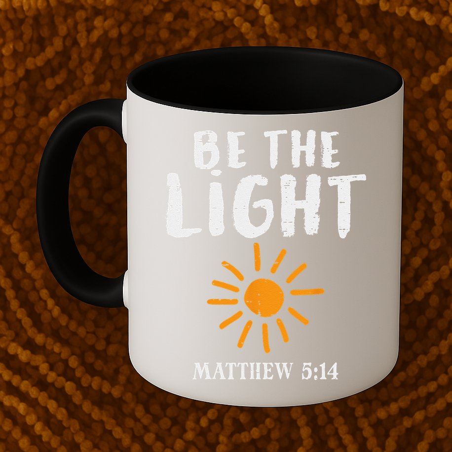 Be The Light Sun Matthew 514 Bible Christian Mug