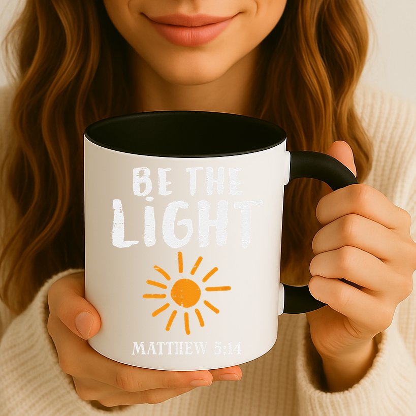 Be The Light Sun Matthew 514 Bible Christian Mug