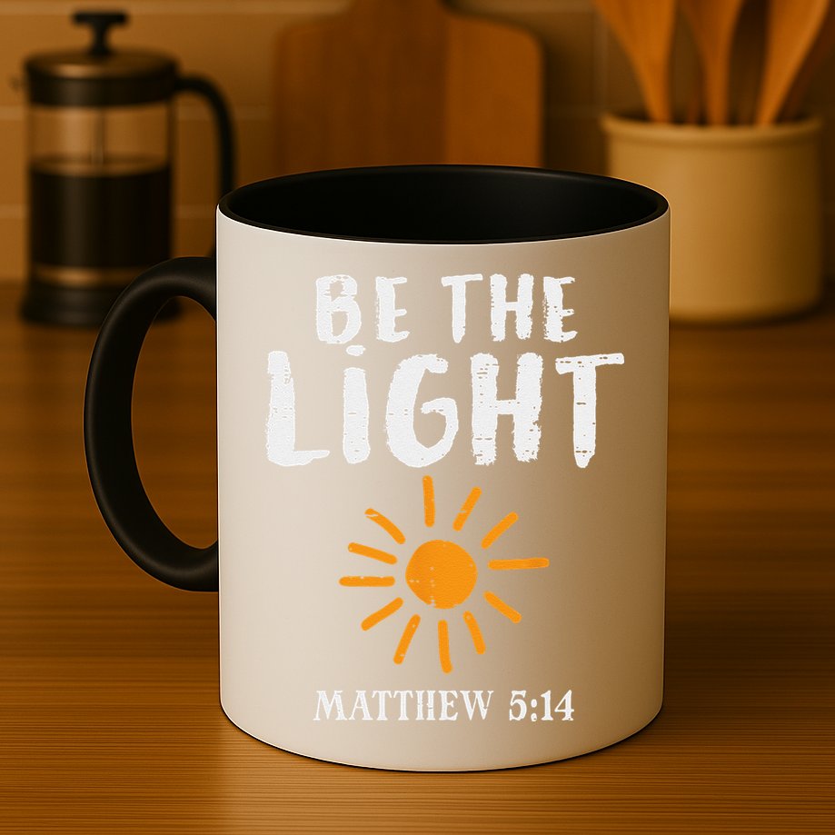 Be The Light Sun Matthew 514 Bible Christian Mug