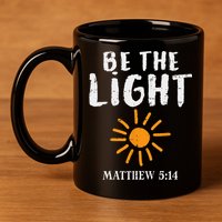 Be The Light Sun Matthew 514 Bible Christian 11oz C Handle Ceramic Mug