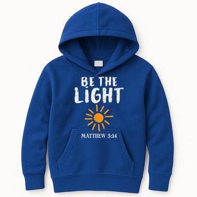 Be The Light Sun Matthew 514 Bible Christian Kids Hoodie