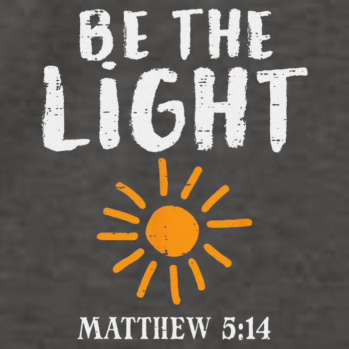 Be The Light Sun Matthew 514 Bible Christian Vector Backpack