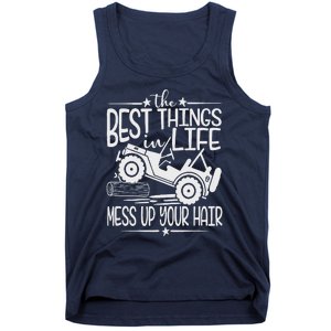 Best Things Life Mess Up Your Hair Fun Summer Truck Tank Top