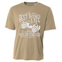 Best Things Life Mess Up Your Hair Fun Summer Truck Cooling Performance Crew T-Shirt