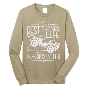 Best Things Life Mess Up Your Hair Fun Summer Truck Long Sleeve Shirt