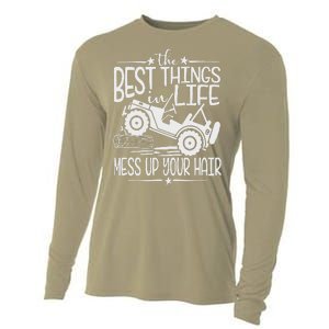 Best Things Life Mess Up Your Hair Fun Summer Truck Cooling Performance Long Sleeve Crew