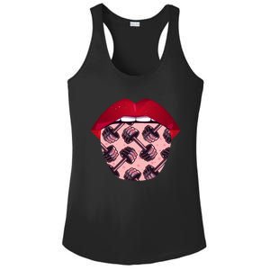 Bodybuilding Tongue Lifting Weights Gym Fitness Bodybuilder Cute Gift Ladies PosiCharge Competitor Racerback Tank