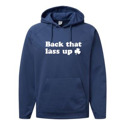 Back That Lass Up Funny Designs Meaningful Gift Performance Fleece Hoodie