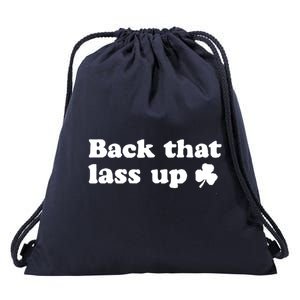 Back That Lass Up Funny Designs Meaningful Gift Drawstring Bag