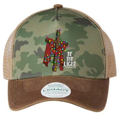 Be The Light Matthew 5 14 Christmas Jesus Cross Legacy Tie Dye Trucker Hat