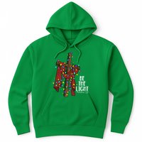 Be The Light Matthew 5 14 Christmas Jesus Cross Hoodie