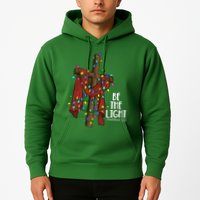 Be The Light Matthew 5 14 Christmas Jesus Cross Hoodie