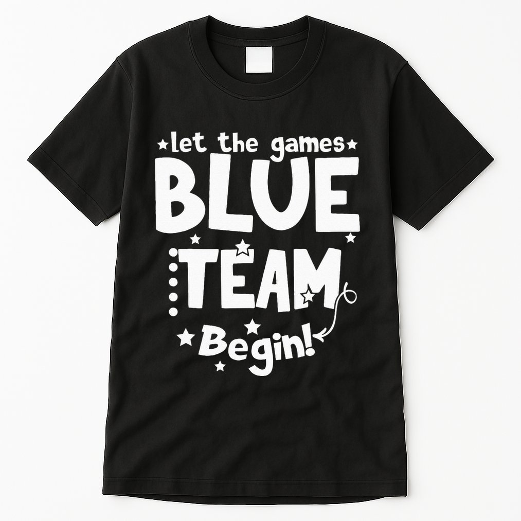 Blue Team Let The Games Begin Field Trip Day Tall T-Shirt