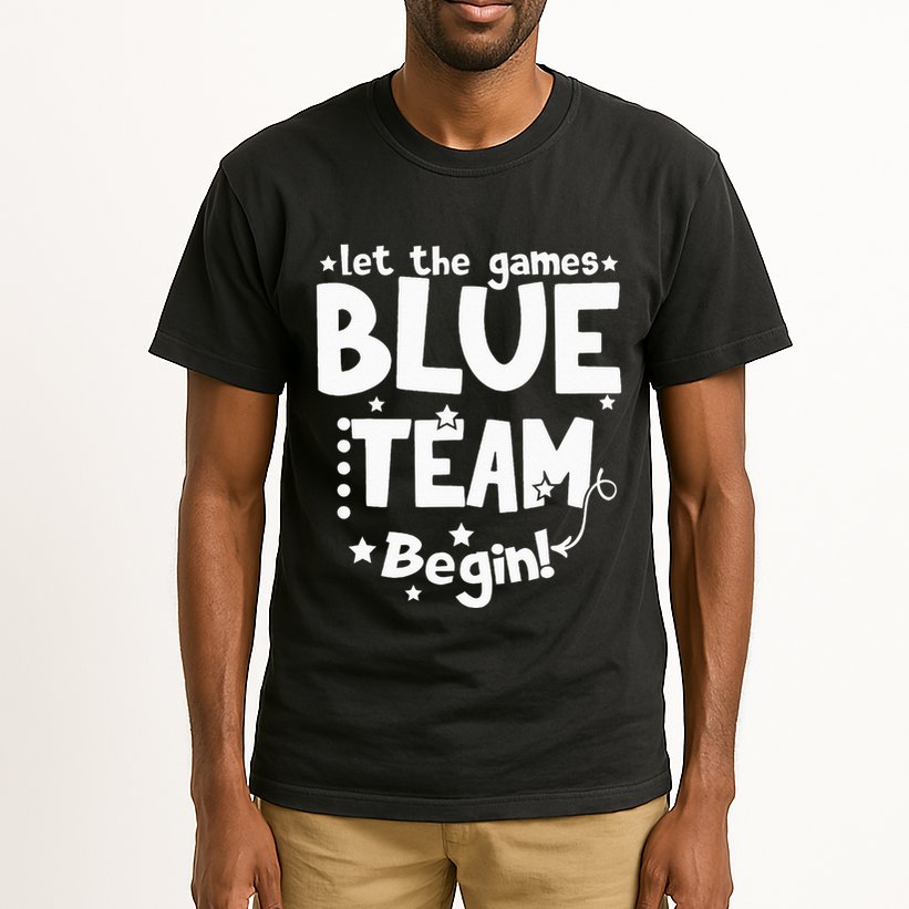 Blue Team Let The Games Begin Field Trip Day Tall T-Shirt
