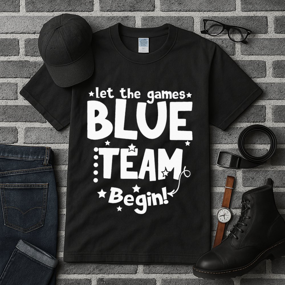 Blue Team Let The Games Begin Field Trip Day Tall T-Shirt