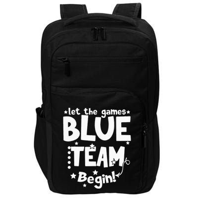 Blue Team Let The Games Begin Field Trip Day Impact Tech Backpack