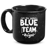 Blue Team Let The Games Begin Field Trip Day 15oz Campfire Ceramic Mug