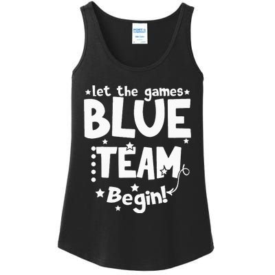 Blue Team Let The Games Begin Field Trip Day Ladies Essential Tank