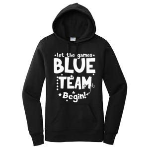 Blue Team Let The Games Begin Field Trip Day Women's Pullover Hoodie