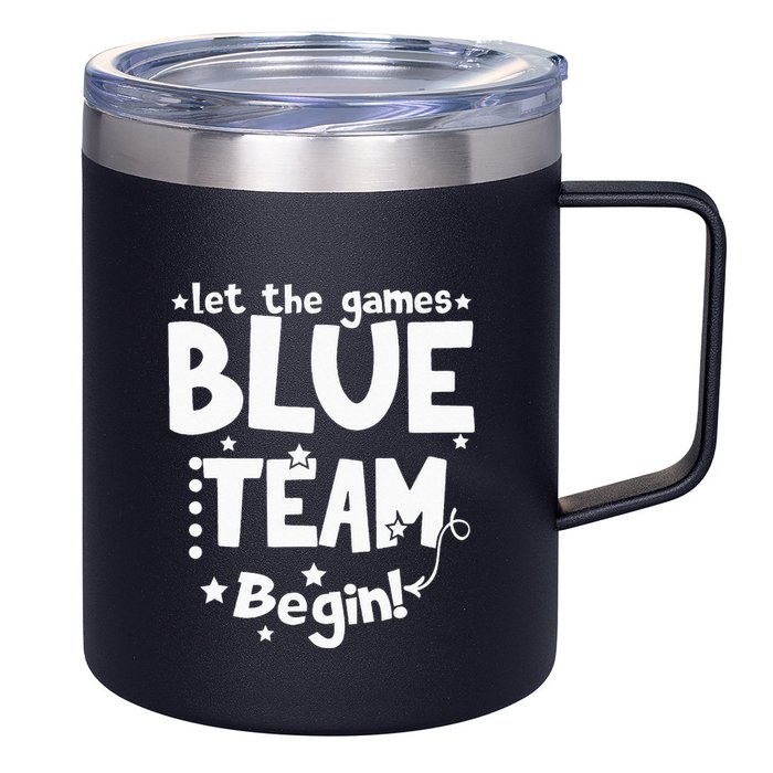 Blue Team Let The Games Begin Field Trip Day 12oz Stainless Steel Coffee Mug