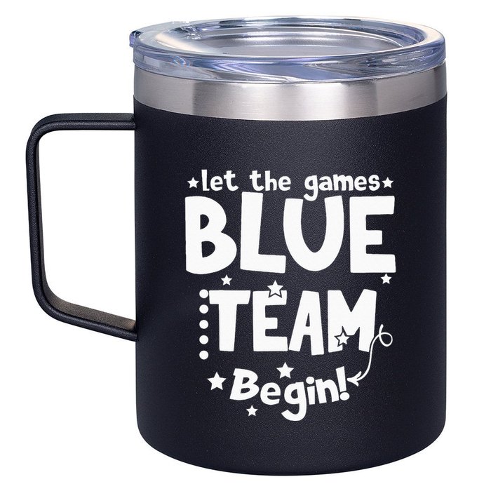 Blue Team Let The Games Begin Field Trip Day 12oz Stainless Steel Coffee Mug