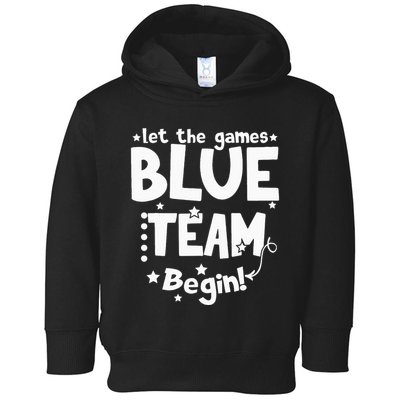 Blue Team Let The Games Begin Field Trip Day Toddler Hoodie
