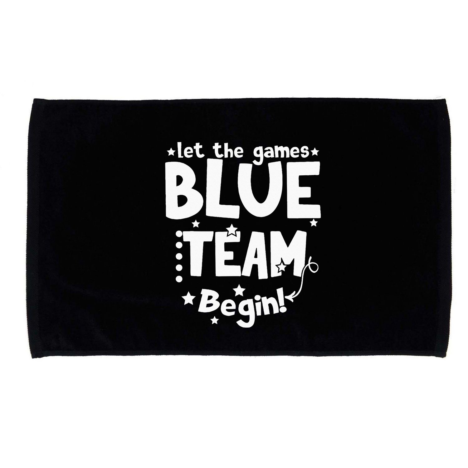 Blue Team Let The Games Begin Field Trip Day Microfiber Hand Towel