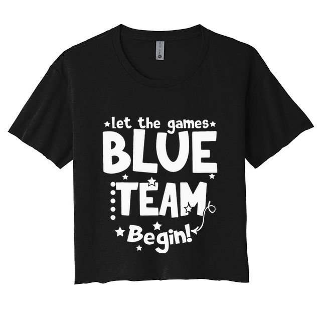 Blue Team Let The Games Begin Field Trip Day Crop Top