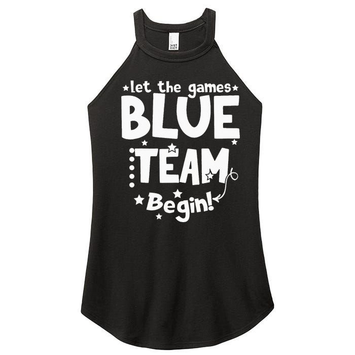 Blue Team Let The Games Begin Field Trip Day Women's Perfect Tri Rocker Tank