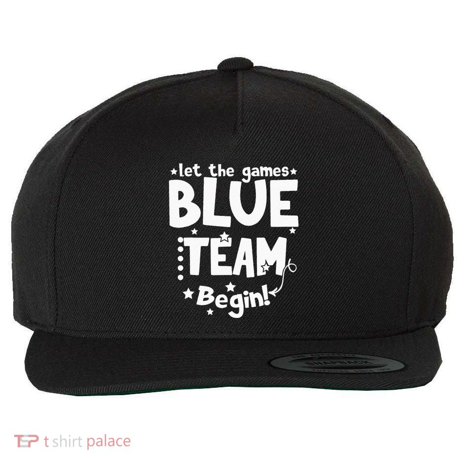 Blue Team Let The Games Begin Field Trip Day Wool Snapback Cap
