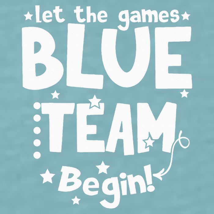 Blue Team Let The Games Begin Field Trip Day Sueded Cloud Jersey T-Shirt