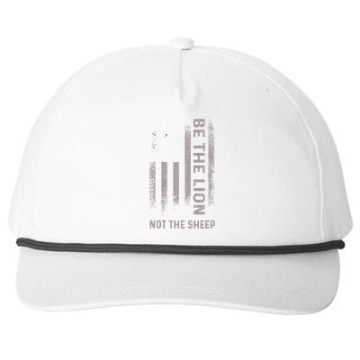 Be The Lion Not The Sheep Snapback Five-Panel Rope Hat