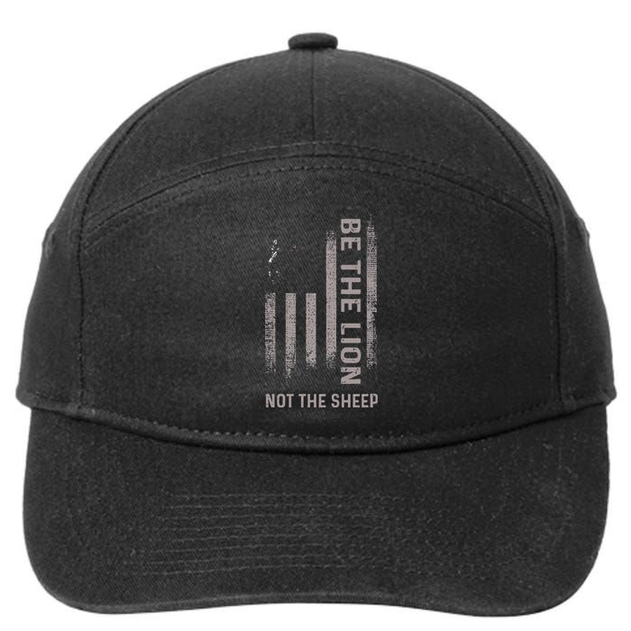 Be The Lion Not The Sheep 7-Panel Snapback Hat