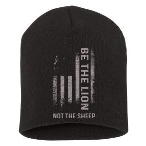 Be The Lion Not The Sheep Short Acrylic Beanie